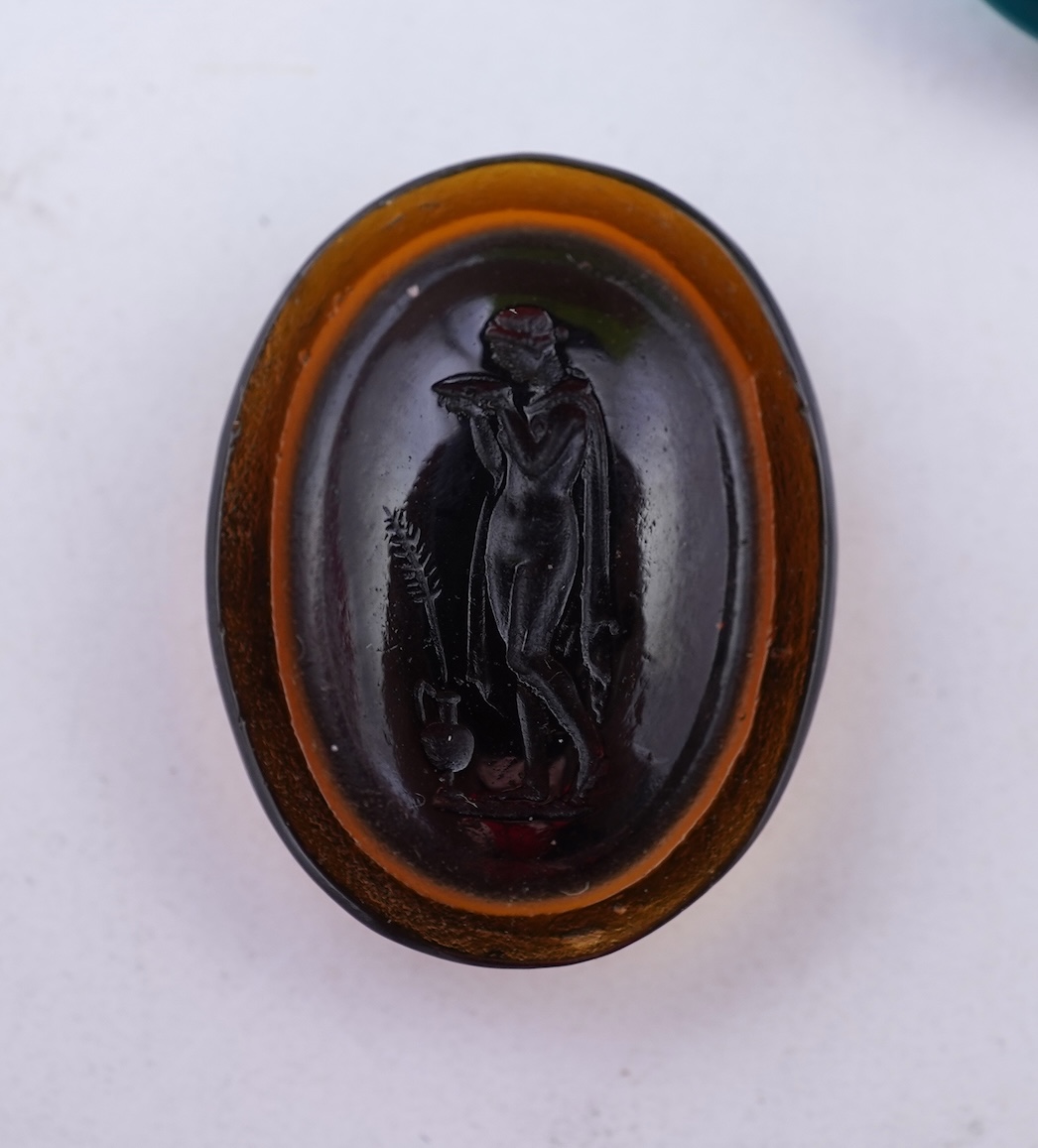 A collection of nine paste intaglios, possibly by William Tassie, late 18th/early 19th century